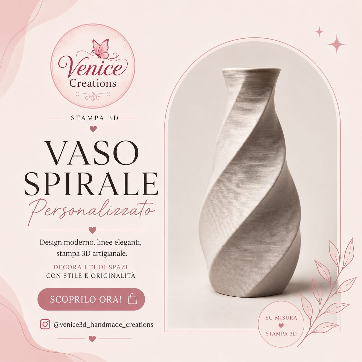 Custom Spiral Vase
