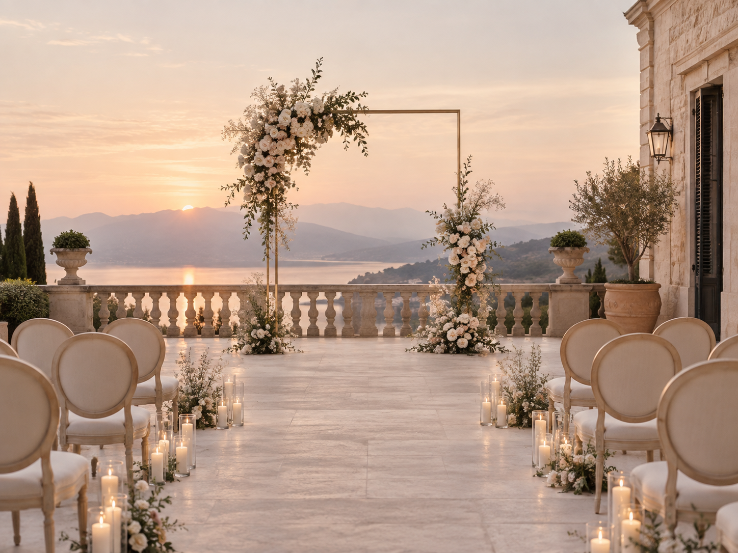 Allestimento Elegante per ricevimento matrimonio